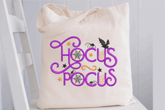 Hocus Pocus, Halloween spider web and bat Product Image 2
