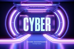 Cyber Technology Backgrounds Product Image 1