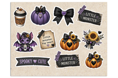 Cute Gothic. Stickers design PNG Product Image 2