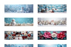 100 Christmas Mug Wrap Bundle, 3D Snowman Sublimation PNG Product Image 26