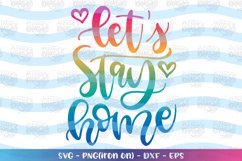 Farm svg Let's stay home svg Farmhouse sign wood design Product Image 1