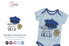 Mein Papa ist mein Held SVG | Polizist SVG Product Image 1
