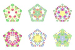 24 Mosaic Pentagon Logo Templates Product Image 4