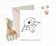 Dinosaur SVG, baby dino SVG, PNG, Cute dinosaur clipart. Product Image 4
