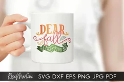 Dear Fall I Miss You So SVG PNG Autumn svg Pumpkin Spice svg Product Image 2