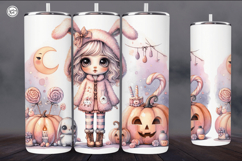 4 Cute Halloween Tumbler Wrap Sublimations, 20 oz Product Image 4
