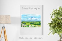 Watercolor camping Summer , Nature ,trip to the Mountains. Product Image 4