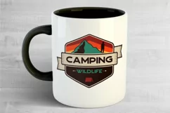 Camping Wildlife Badge / Vintage Travel Logo Patch SVG PNG Product Image 4