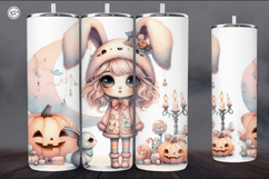 4 Cute Halloween Tumbler Wrap Sublimations, 20 oz Product Image 5