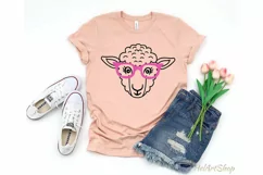 Sheep svg, Sheep with glasses svg, Farm animal svg, Cute Product Image 2