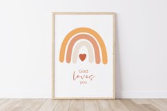 Digital cute rainbow print, Baby shower gift Product Image 2