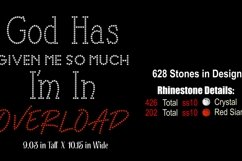 God Has Given Me So Much - Overload Rhinestone SVG Template Product Image 2