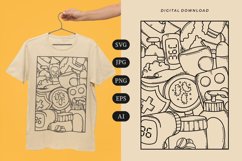 Pandemic Doodle T-shirt | SVG Product Image 1