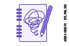 Colored Scribble Icon Product Image 1