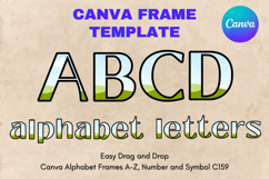 Canva Letters Frame Alphabet Template Font Add Photo_C159 Product Image 1