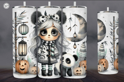 4 Cute Halloween Tumbler Wrap Sublimations, 20 oz Product Image 4