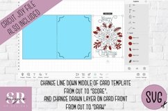 3D Christmas insert card design| Paper cutting | Cricut Joy Product Image 3