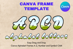 Canva Letters Frame Alphabet Template Font Add Photo_C164 Product Image 1