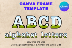 Canva Letters Frame Alphabet Template Font Add Photo_C166 Product Image 1