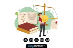 Patent Law Concept Illustrations Product Image 1