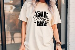 C1717 Ivory Mockup Oversized Ivory Outdoors Mockup Model Product Image 1