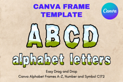Canva Letters Frame Alphabet Template Font Add Photo_C172 Product Image 1
