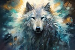 Majestic wolf portrait in ethereal light Product Image 1