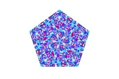6 Mosaic Pattern Pentagons Product Image 4