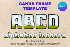 Canva Letters Frame Alphabet Template Font Add Photo_C180 Product Image 1