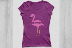 Flamingo SVG, Flamingo Monogram SVG, Flamingo Cut File. Product Image 3