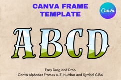 Canva Letters Frame Alphabet Template Font Add Photo_C184 Product Image 1