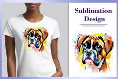 Sublimation design Watercolor Dog| PNG| Animal Clipart Product Image 1