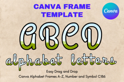 Canva Letters Frame Alphabet Template Font Add Photo_C186 Product Image 1