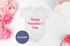 Valentine's day Baby bodysuit Mockup PSD, bodysuit mockup Product Image 3