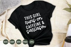 Caffeine svg | Coffee T-Shirt Design | Girl Shirt Svg Product Image 1