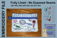 ITH Hair Stylist Zipper Bag - Lined, 5X7 HOOP Product Image 1