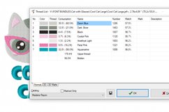 "Cool Cat" Machine Embroidery Design Product Image 2