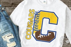 C Cougars Football SVG DXF EPS PNG JPG Product Image 3