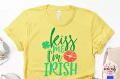 Kiss me I'm irish - St. Patrick's Day SVG EPS DXF PNG Product Image 3