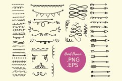 Hand Drawn Element Arrow, Clipart, Supplies Product Image 1