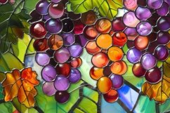 Grapes Stained Glass Background Wallpaper Product Image 1