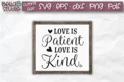Love Is Patient Love Is Kind SVG, Christian SVG, Bible Verse Product Image 1