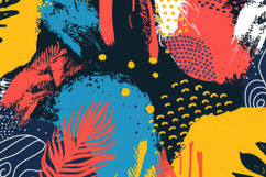 Vibrant Tropical Leaves Background Wallpaper Product Image 1