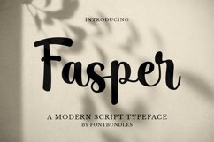 Web Font Fasper Product Image 1