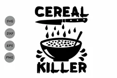 Cereal Killer Svg, Halloween Svg, Spooky Svg, Kids Halloween Product Image 1