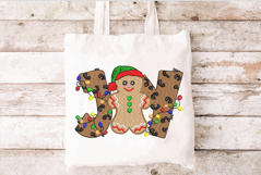 Gingerbread Man. Joy Christmas Machine Embroidery Product Image 3