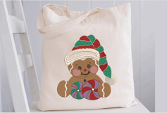 Gingerbread Cookie. Christmas Machine Embroidery Design Product Image 3