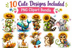Pastel Coastal Summer Watercolor Clipart Bundle Product Image 2