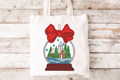 Christmas Snow Globe Machine Embroidery Design Product Image 3