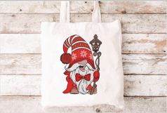 Christmas Gnome with lantern. Xmas Machine Embroidery Product Image 3